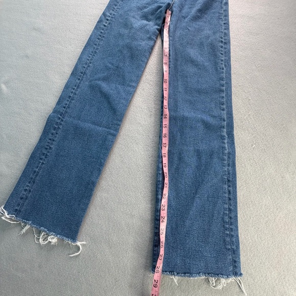 A.P.C. Spring Jeans Womens 25 Blue High Rise Straight Leg Raw Hem Classic Iconic - Picture 5 of 11